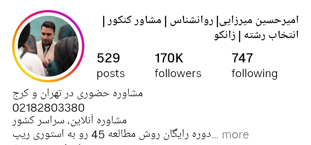امیرحسین میرزایی مشاور
