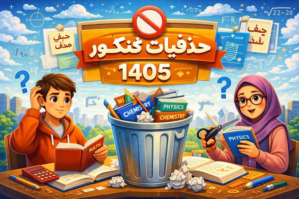 حذفیات کنکور ۱۴۰۵