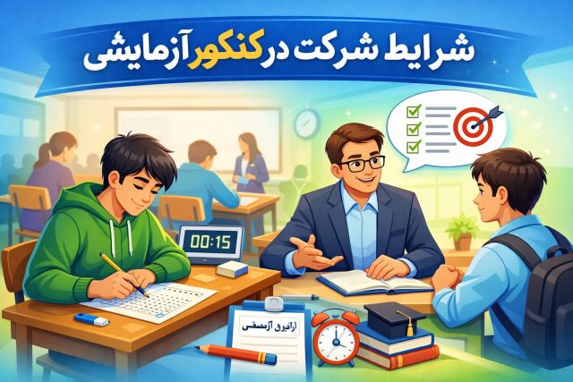 شرایط شرکت در کنکور آزمایشی