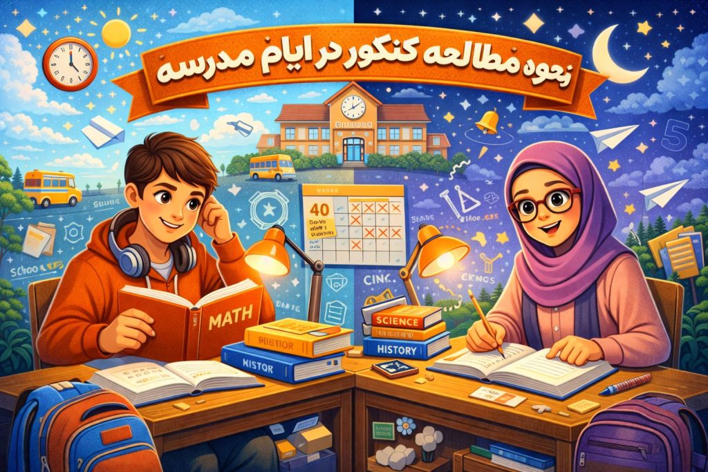 نحوه مطالعه کنکور در ایام مدرسه