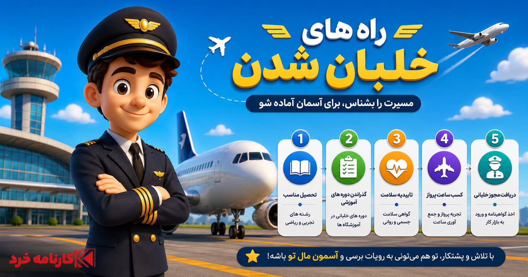 خلبان شدن چگونه است