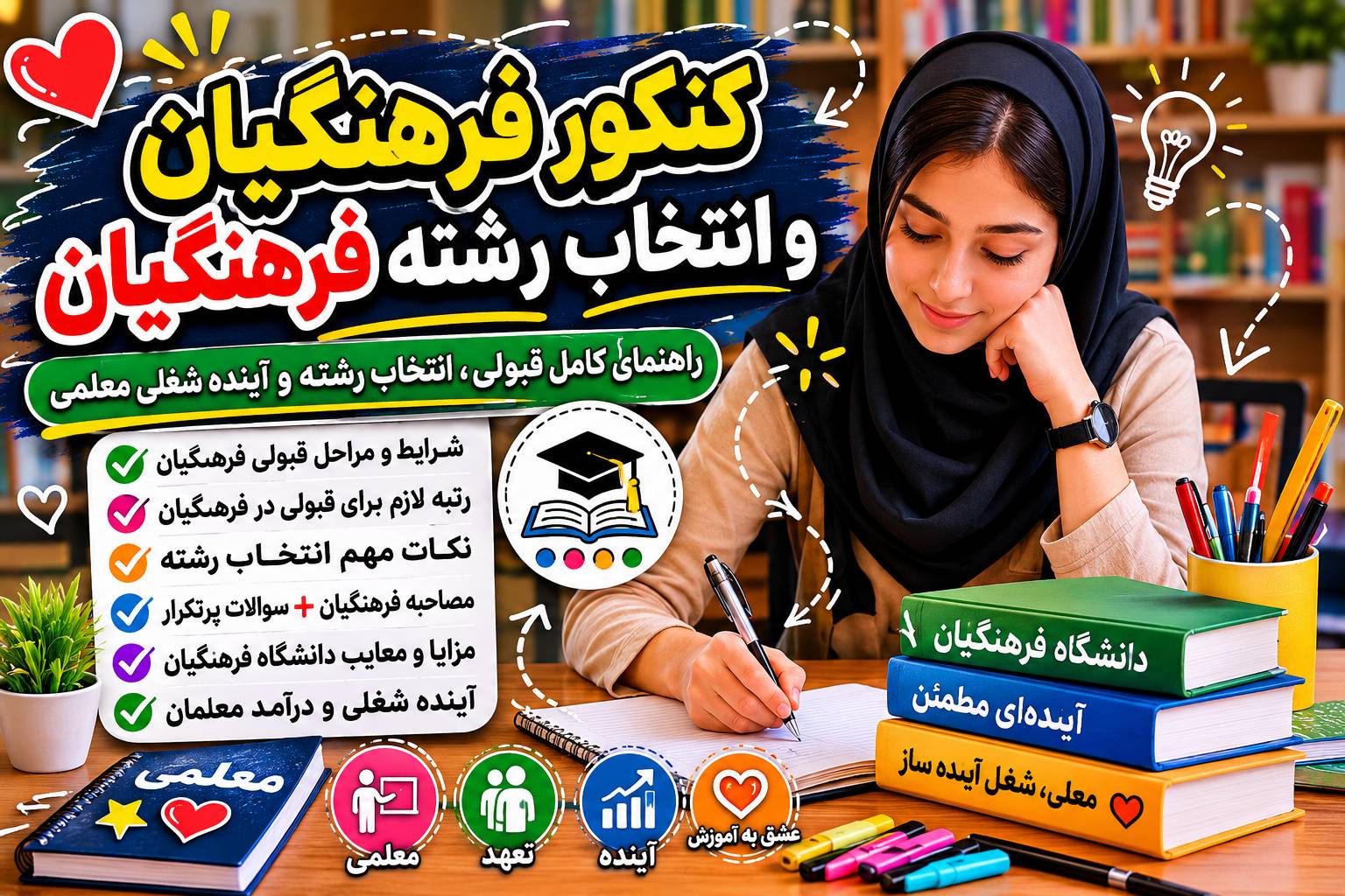 همه چیز درباره انتخاب رشته دانشگاه فرهنگیان