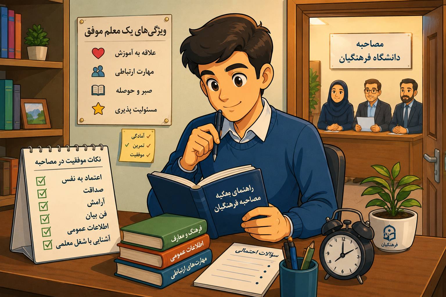 سوالات مصاحبه فرهنگیان