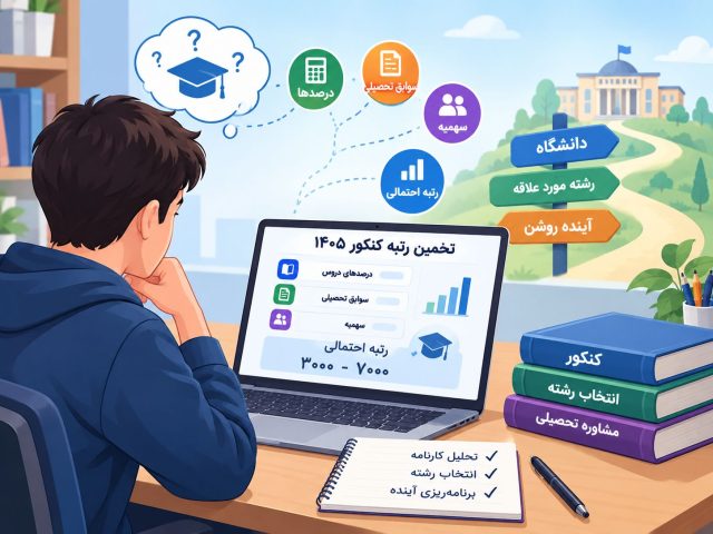 تخمین رتبه کنکور ۱۴۰۵ بعد از آزمون