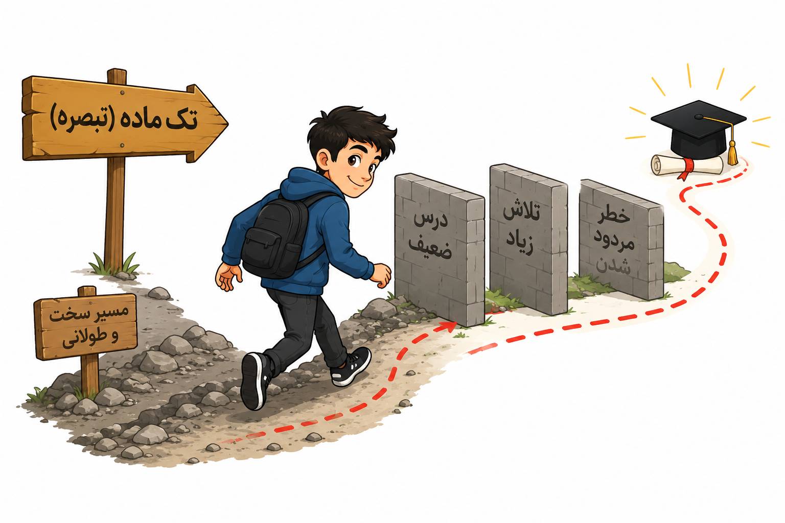 شرط تک ماده و تبصره