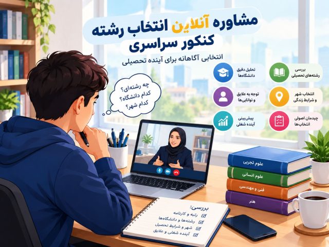 مشاوره آنلاین انتخاب رشته کنکور سراسری